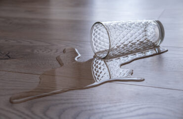 A Glass Of Water Fell To The Floor. Waterproof Laminate Flooring waterproof engineered hardwood flooring